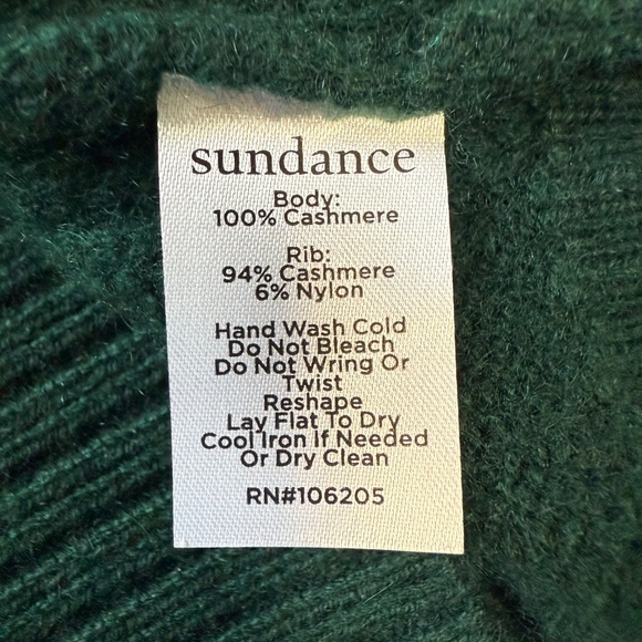 Sundance SONJA CASHMERE DRESS Evergreen Size L - Picture 8 of 9